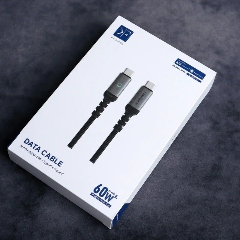کابل USB-C کی اف-سنیور مدل S38 طول 1.2 متر