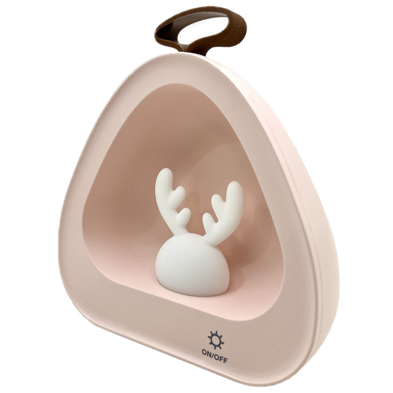 چراغ خواب مدل شارژی طرح مثلثی گوزن کد 3422