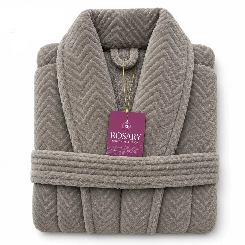 حوله پالتویی روزاری مدل تورال سایز 125×130 سانتی متر مناسب برای محدوده قد 165 تا 190 سانتی متر