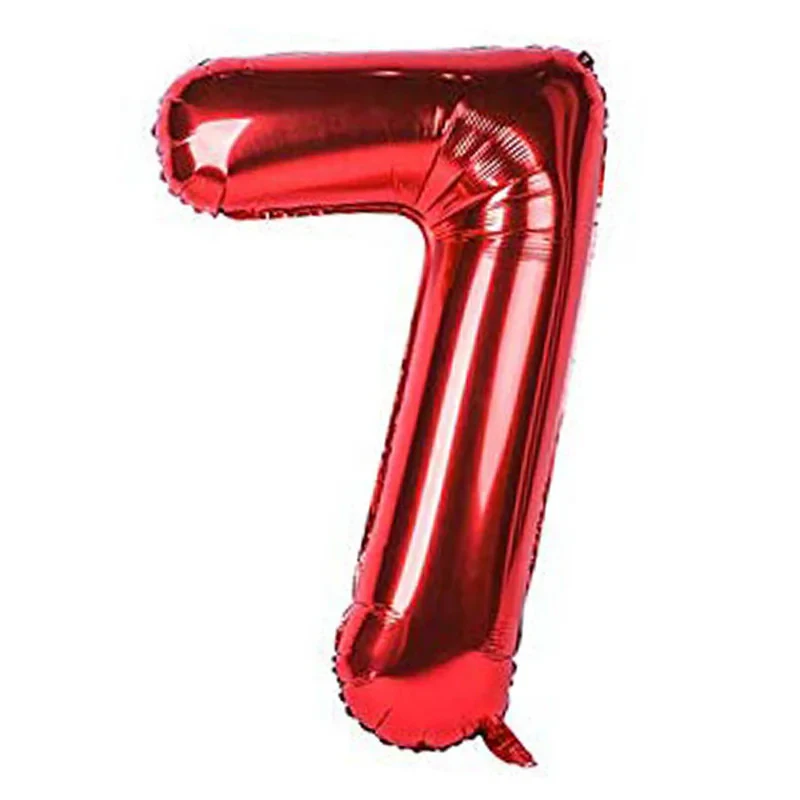 بادکنک فویلی طرح عدد 7