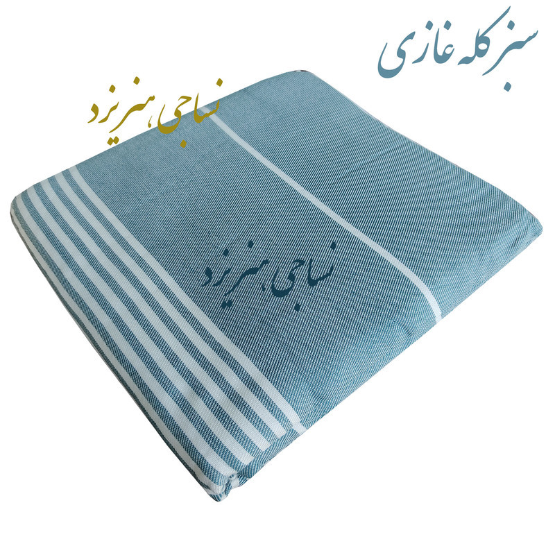 شمد دو نفره نساجی دُر هنر یزد مدل خطی رهام سایز 240x210 سانتی‌متر