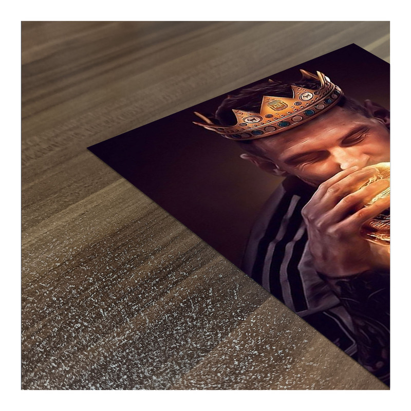 پوستر گوفی مدل لیونل مسی بازیکن فوتبال و قهرمانی جام جهانی طرح Lionel Messi World Cup Football Player کد CRWN45