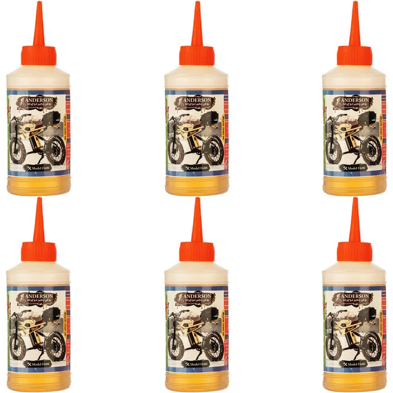 روغن زنجیر دوچرخه اندرسون مدل F600 حجم 80 میلی لیتر بسته 6 عددی