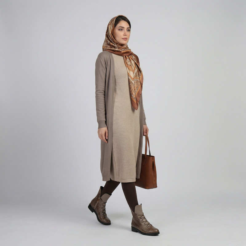 نیم بوت زنانه چرم وحید مدل دایان