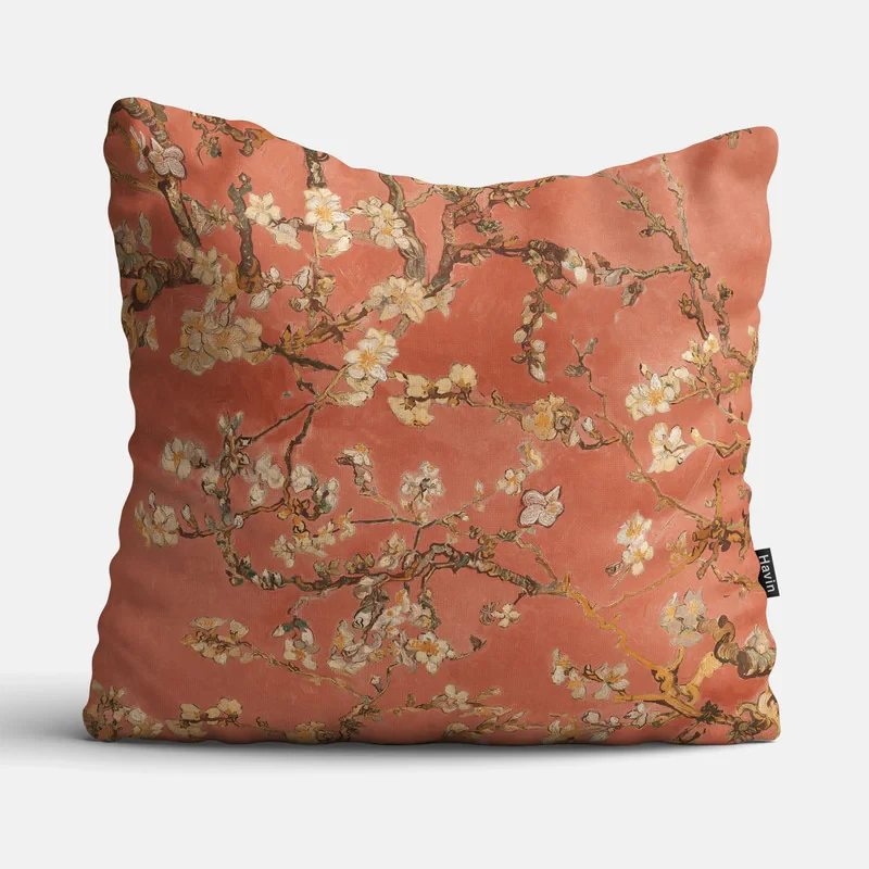 کاور کوسن هاوین مدل Scarlet Almond Blossom