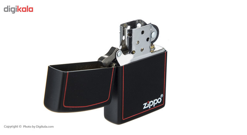 فندک زیپو مدل Black and Red کد 218ZB