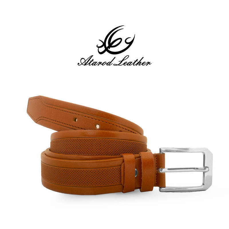 کمربند مردانه چرم عطارد مدل  چرم طبیعی گاومیش کد B35