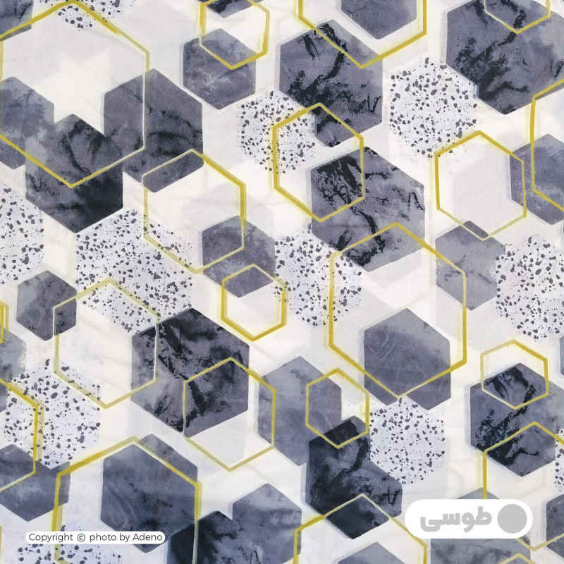 کاور لحاف آدنو مدل Hexagon کد CH134 یک نفره سایز 160x220 سانتی متر