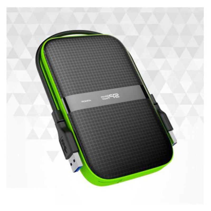 هارد اکسترنال سیلیکون پاور مدل Armor A60 ظرفیت یک ترابایت دارای رابط USB Type-A 3.2