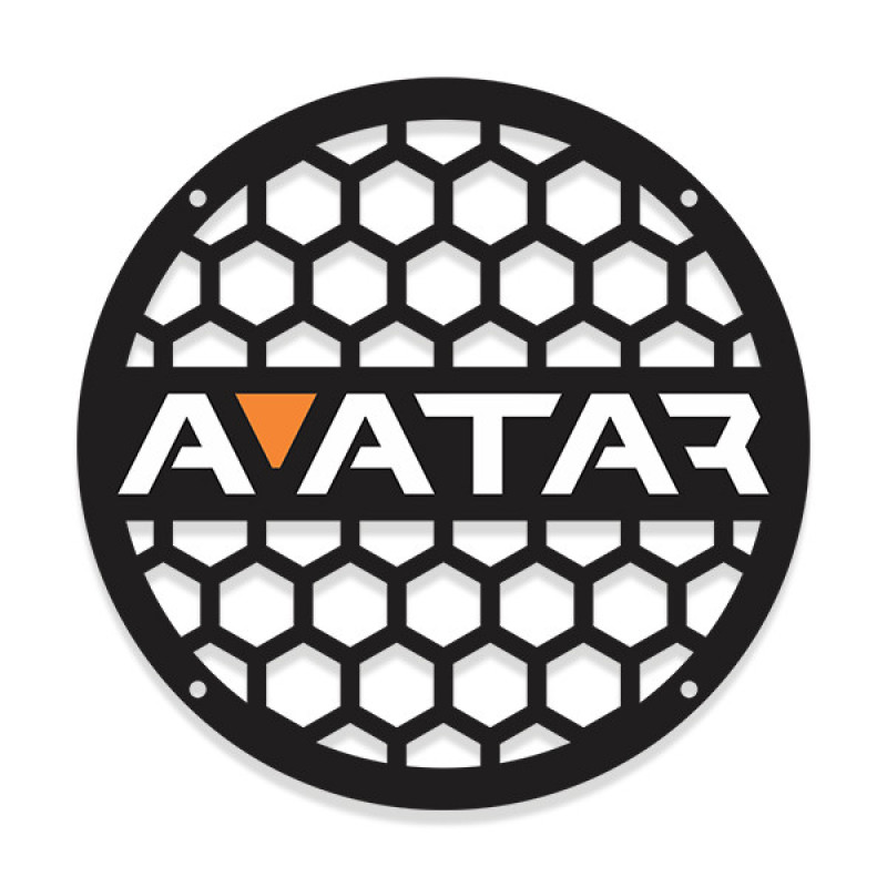 قاب میدرنج خودرو طرح AVATAR مدل 101 مناسب برای میدرنج 6 اینج  بسته 2 عددی
