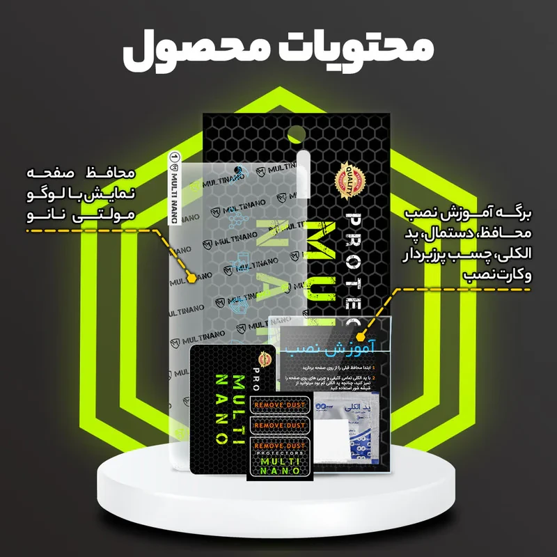 محافظ صفحه نمایش آنتی رفلکس مانیتور خودرو مولتی نانو مدل X-S1M مناسب برای فوتون Tunland Diesel New Fece