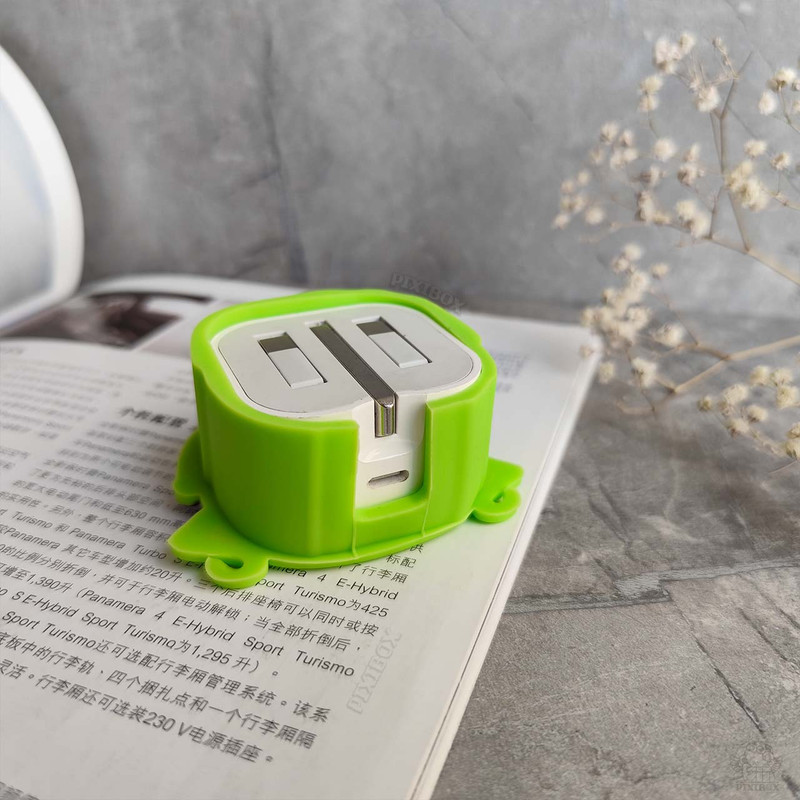 محافظ کابل طرح هیولا مدل Mike Wazowski به همراه محافظ شارژر دیواری مجموعه 4 عددی