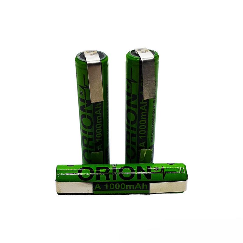 باتری نیم قلمی قابل شارژ اوریون مدل AAA 1000mAh بسته دو عددی