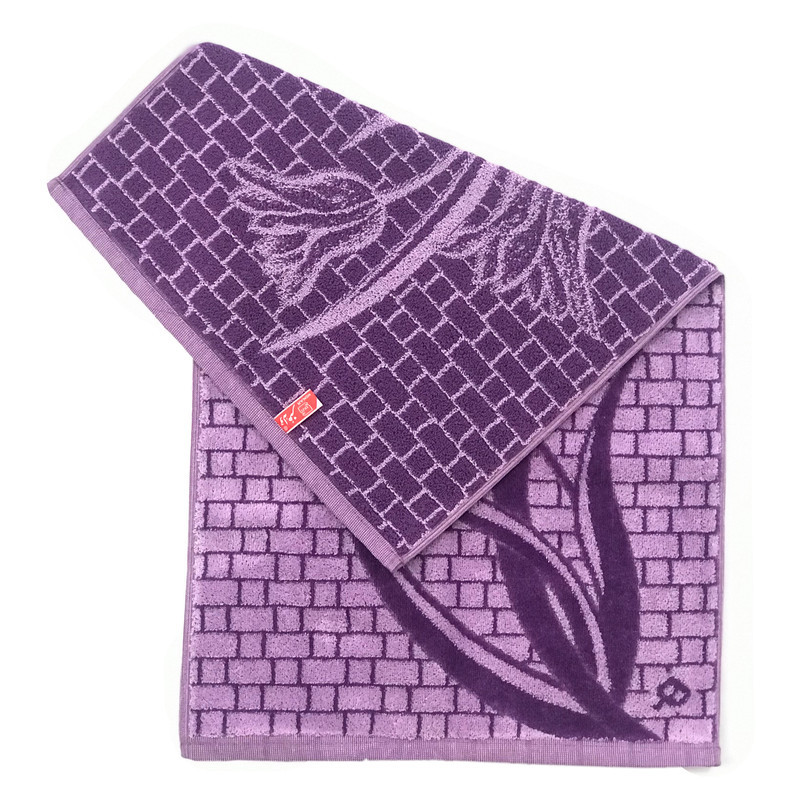 حوله دستی هنر طرح لاله  سایز 75x40 سانتی متر