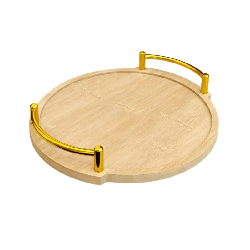 سینی دسته دار مدل بامبو کد A34 سایز 34x34 سانتی متر