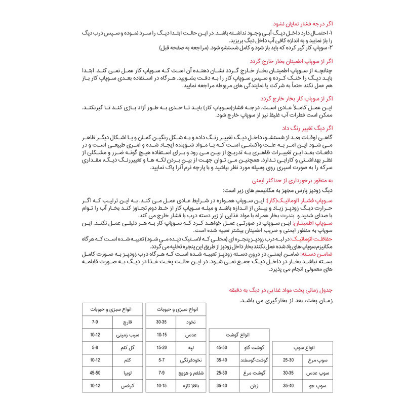 زودپز دوقلو پارس استیل مدل کف سه لایه گنجایش 6 و 4.5  ليتر