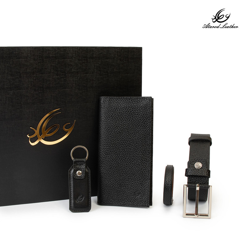 ست هدیه چرم طبیعی چرم عطارد مدل A141