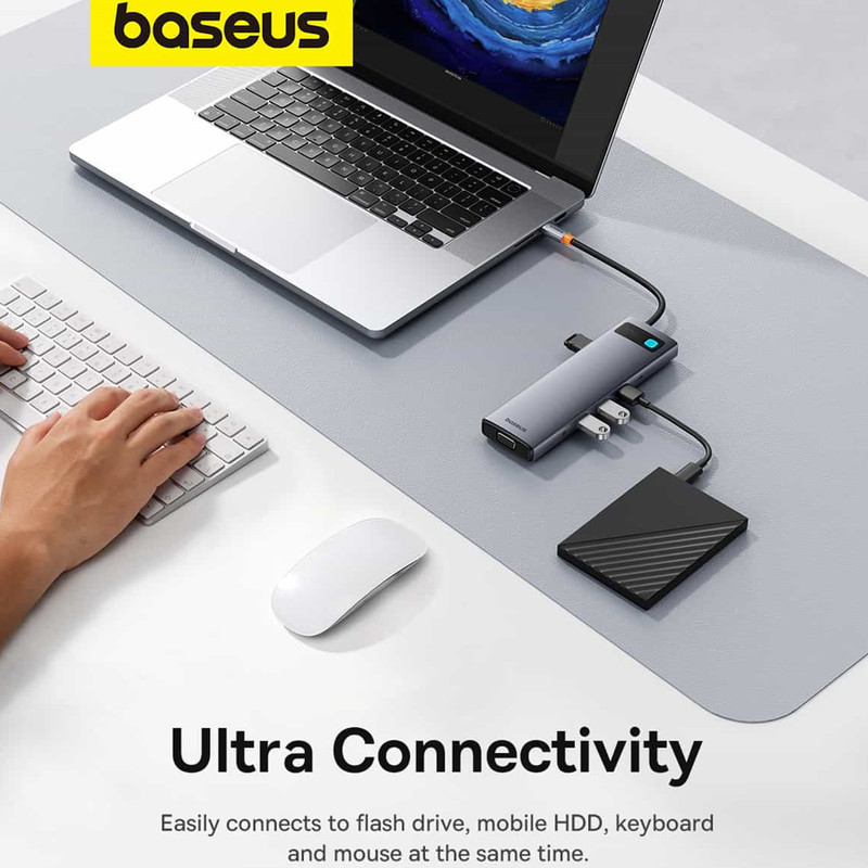 هاب 11 پورت USB-C بیسوس مدل BS-OH147