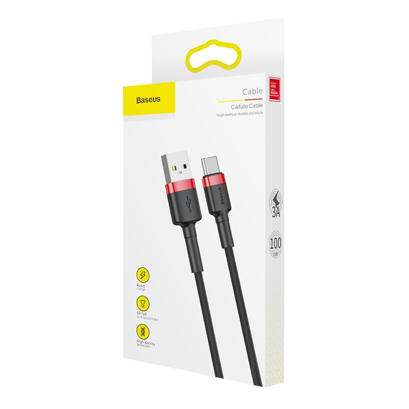 کابل تبدیل USB به USB-C باسئوس مدل CATKLF-B91 Cafule طول 1 متر