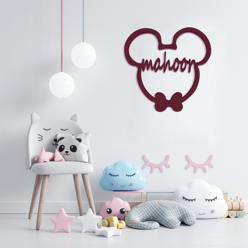 دیوارکوب آرتافرین مدل اسم ماهور طرح Mickey Mouse