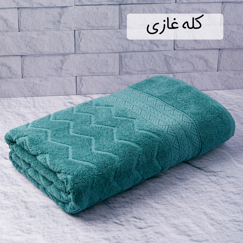 حوله حمام هیرو طرح البروس سایز 100×160 سانتی متر