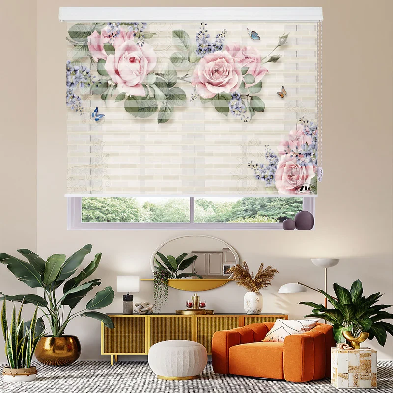 پرده زبرا زیو مدل 3D-1113 سایز 150x150 سانتی متر