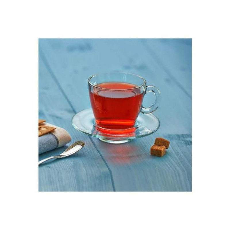 ست فنجان و نعلبکی 6 نفره پاشا باغچه مدل آکوا کد 95040