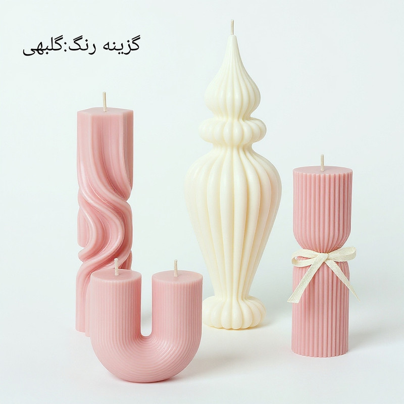 شمع استوانه بدون بو مدل PD145 زمان اتمام 100 ساعت بسته 4 عددی