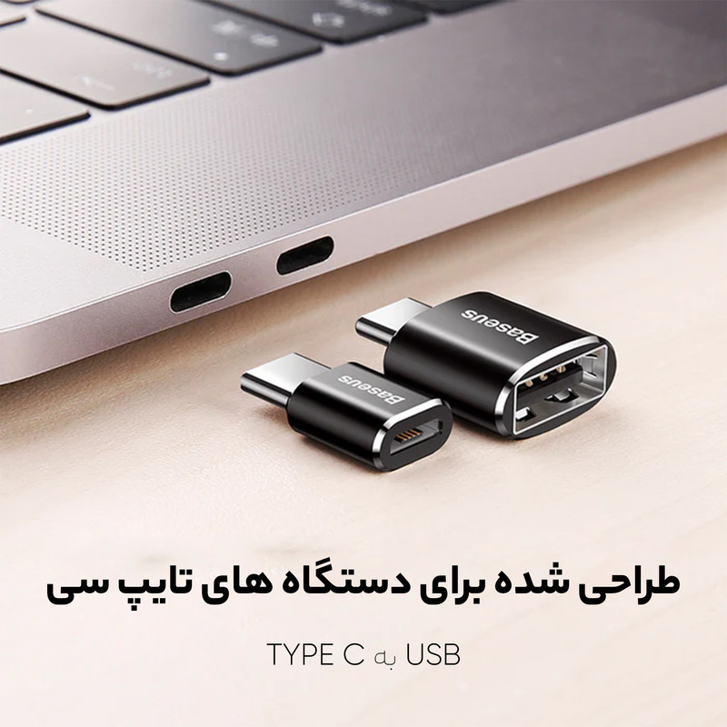مبدل USB به Type-C باسئوس مدل CATOTG-01