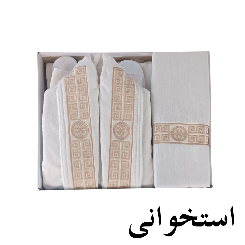 سرویس حوله پالتویی 4 تکه تاچ مدل هیرو