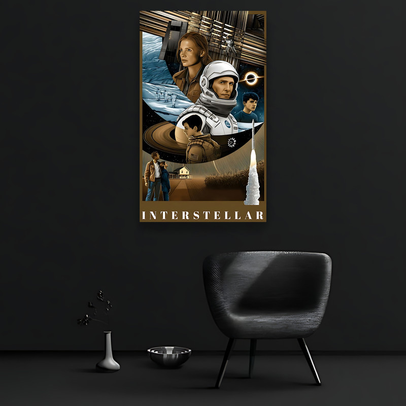 تابلو شاسی مدل فیلم و سریال طرح INTERSTELLAR اینتراستلار کد 11