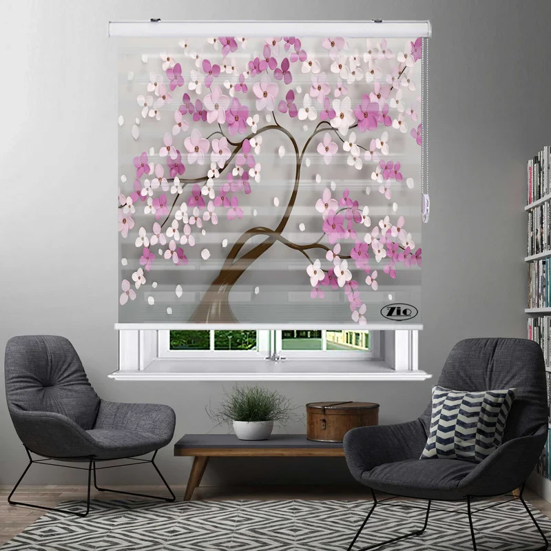 پرده زبرا زیو مدل 3D1349 سایز 100x150 سانتی متر