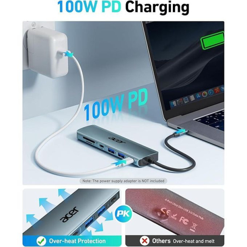 هاب 7 پورت USB-C ایسر مدل ODK360
