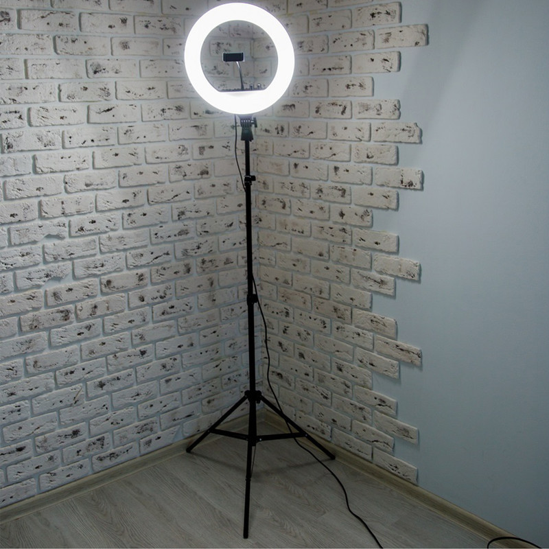 رینگ لایت مدل MJ26-RGB به همراه پایه