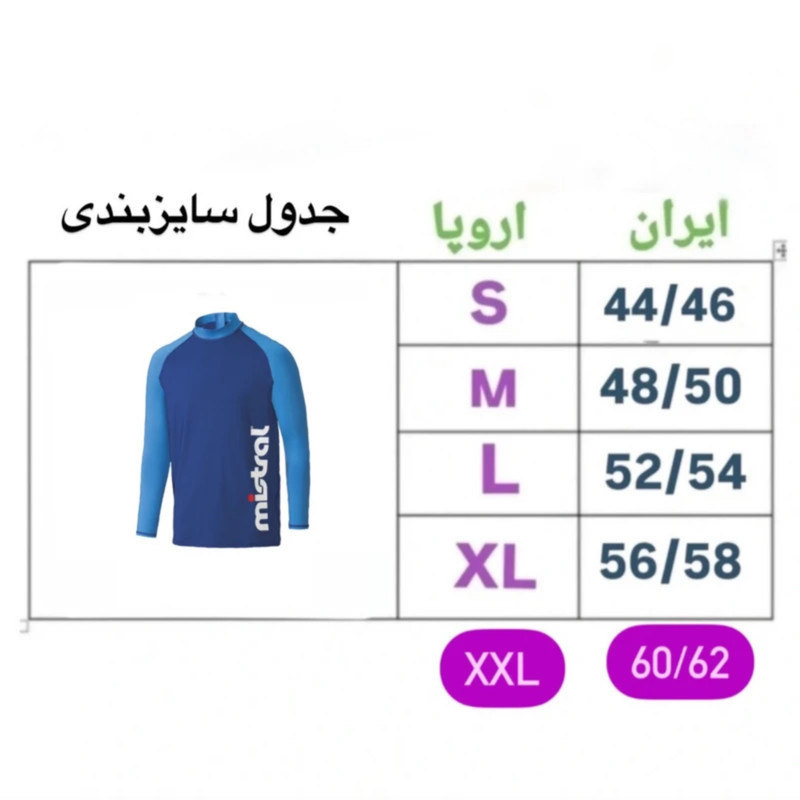 مایو سرهمی مردانه میسترال مدل Sw400
