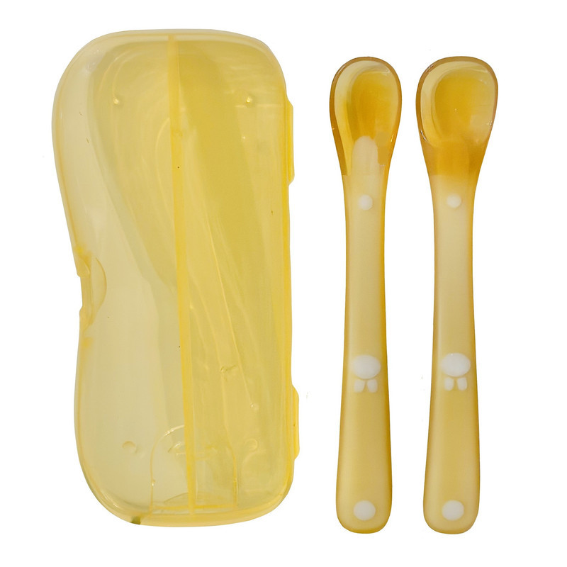 قاشق کودک مدل SILICONE بسته 2 عددی