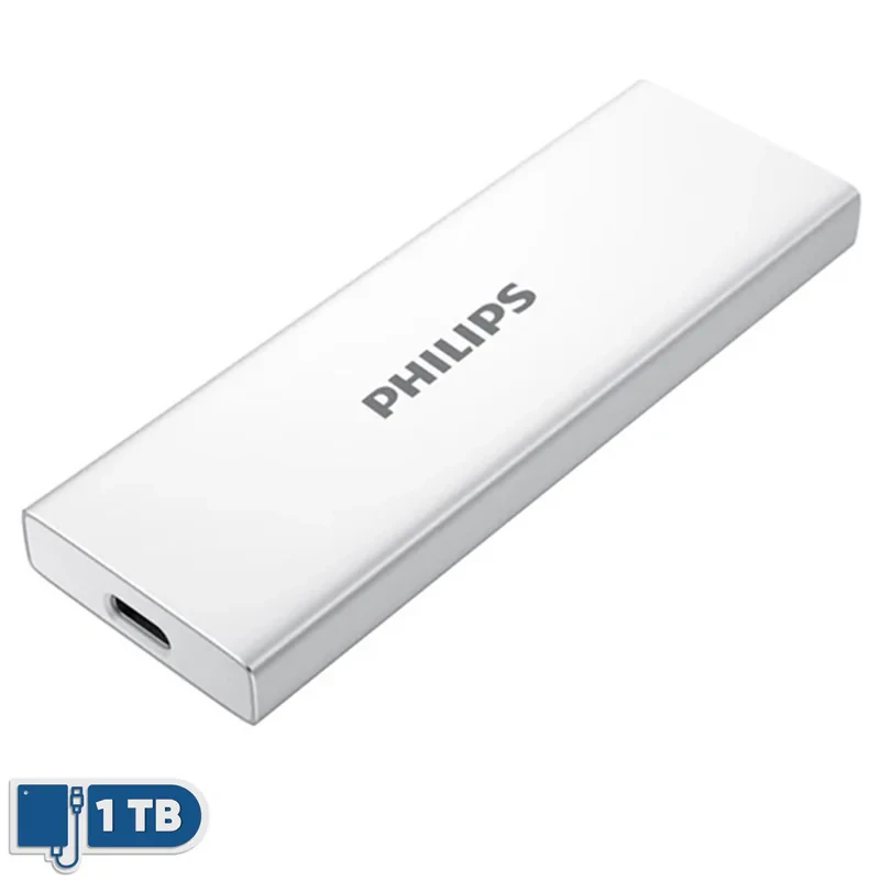 اس اس دی اکسترنال فیلیپس مدل FM61PS100S ظرفیت 1 ترابایت رابط USB 3.2 Gen2