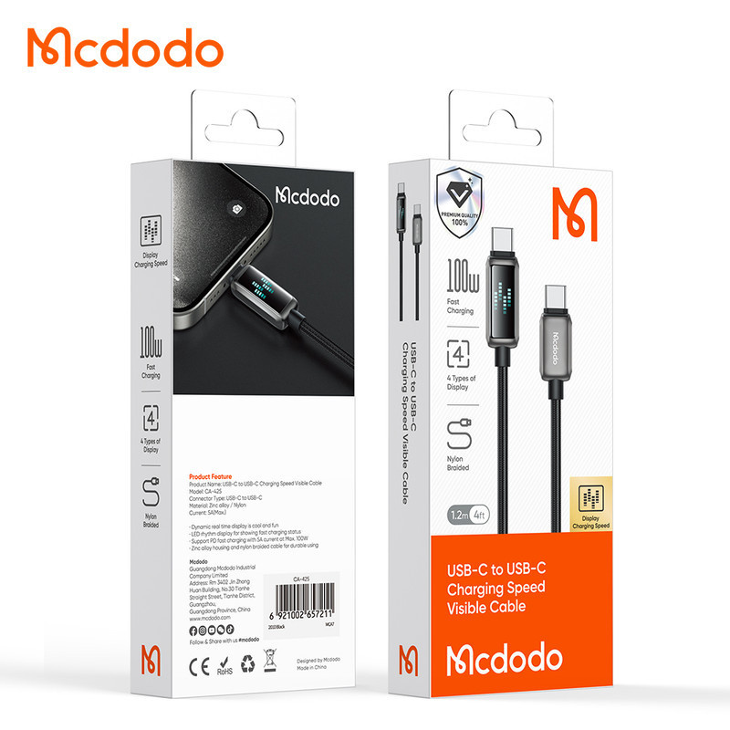 کابل USB-C مک دودو مدل CA-425 طول 1.2 متر