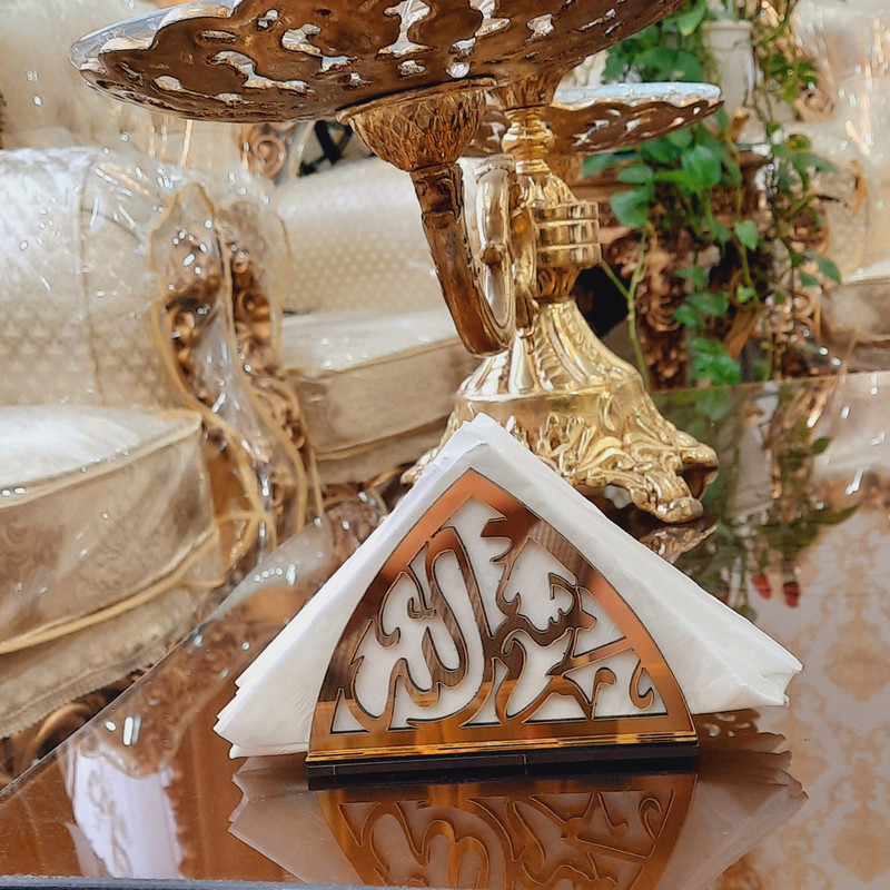 جای دستمال کاغذی تیکما مدل مذهبی کد KIT D2B بسته 2 عددی