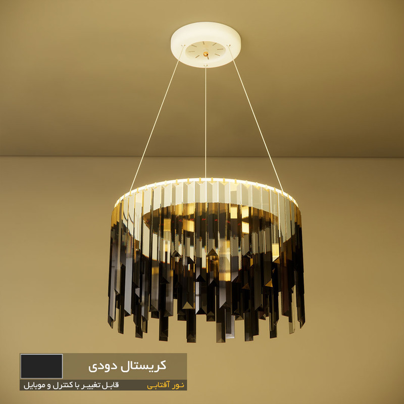 لوستر نورکیا مدل تک حلقه قندیلی کد 1R-40G