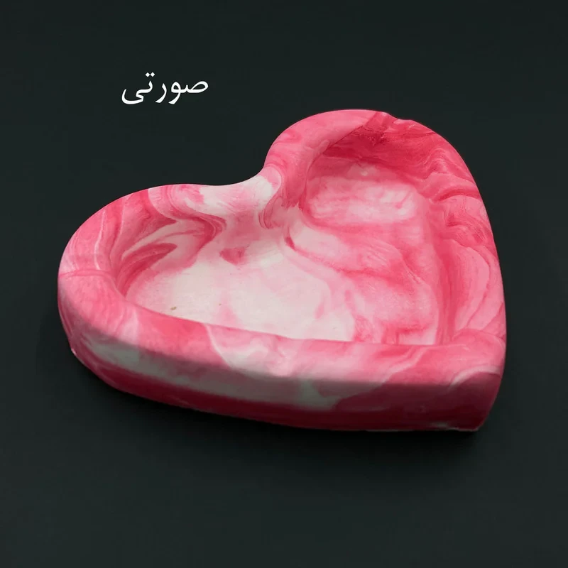 زیرسیگاری رزین اشتری مدل قلب کد DKD-1486