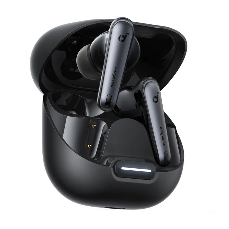 هدفون بلوتوثی انکر مدل Soundcore Liberty 4 NC با نویز کنسلینگ فعال (ANC)، درگاه شارژ USB Type-C، پشتیبانی از فرمان لمسی، مقاوم در برابر پاشش آب