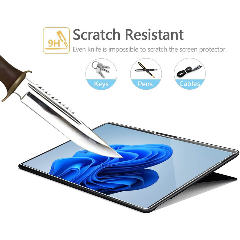 محافظ صفحه نمایش مدل tempered مناسب برای تبلت مایکروسافت Surface Pro 8910