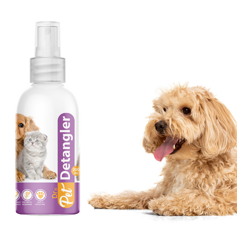 اسپری نرم کننده موی سگ و گربه دکترپت مدل Detangler spray حجم 200 میلی لیتر