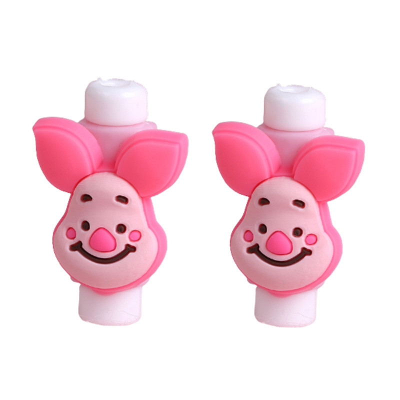 محافظ کابل شارژ و هندزفری طرح خوک مدل Pig11 بسته سه عددی