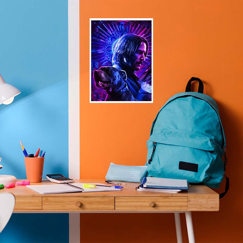 پوستر کارنيکا طرح جان ویک John Wick کد 25145 مجموعه 8 عددی