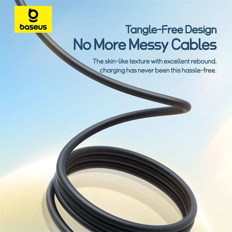 کابل تبدیل USB به لایتنینگUSB-Cmicro-USB بیسوس مدل Ultra-Fast 3.5A طول 1.3 متر