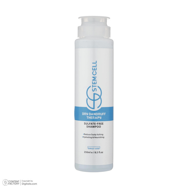 شامپو ضد شوره استم سل مدل Sulfate Free مناسب شوره خشک حجم 250 ميلی‌ليتر