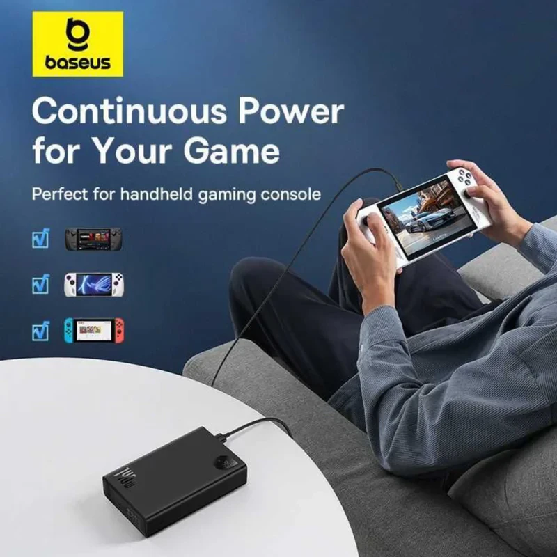 پاوربانک بیسوس مدل Adaman  140W ظرفیت 24000 میلی آمپر ساعت