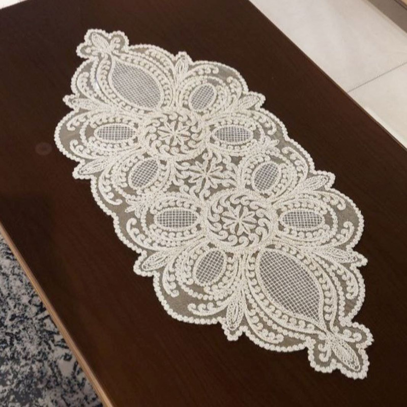 ست رومیزی سه تکه مدل صدف کد RSL3001